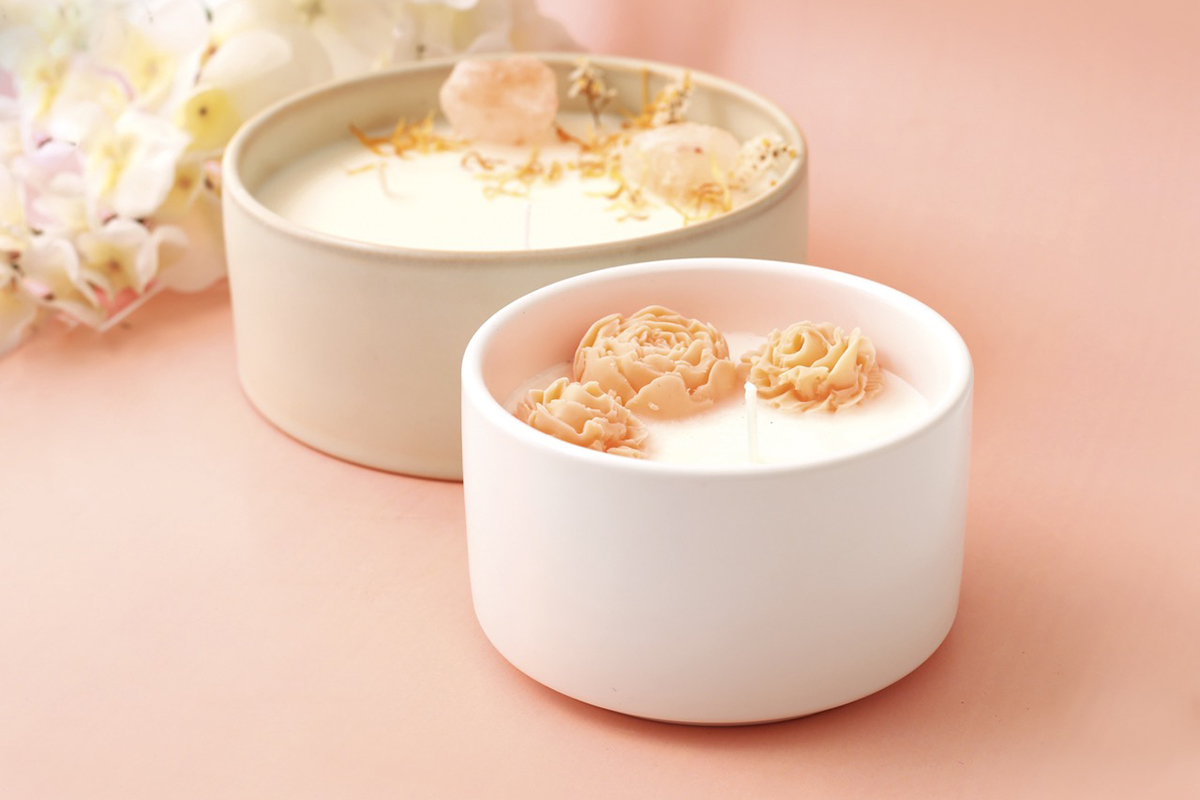 Sada na výrobu svíček 3 květiny 4