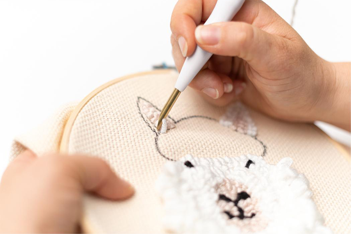 Sada na vyšívání dutou jehlou Alpaka