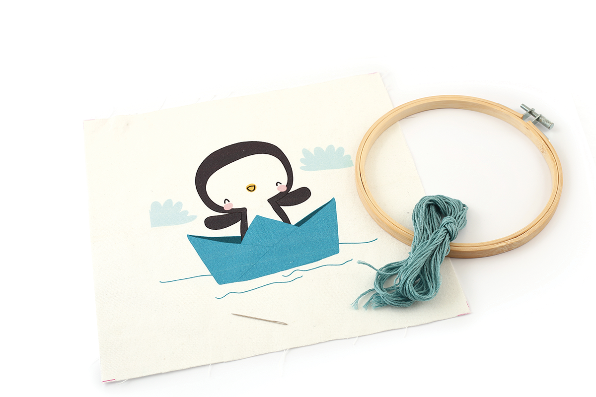 Sada na vyšívání Kapitán tučňák 2