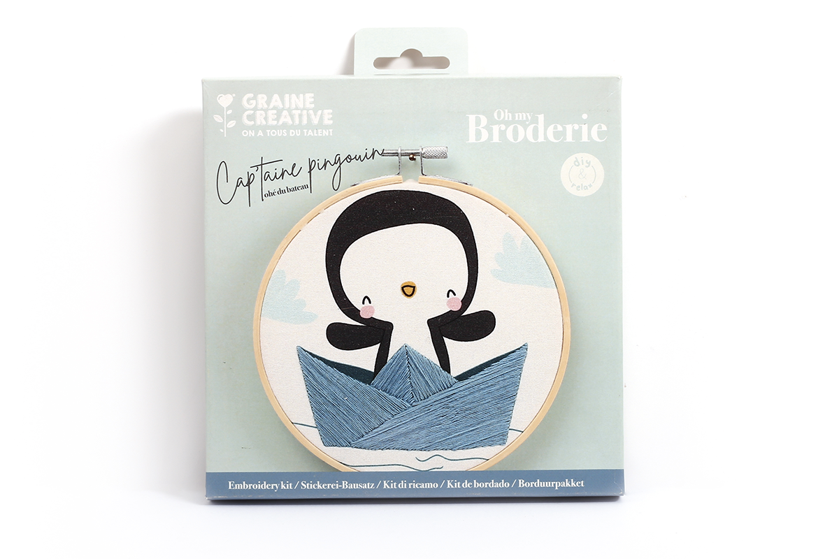 Sada na vyšívání Kapitán tučňák 1