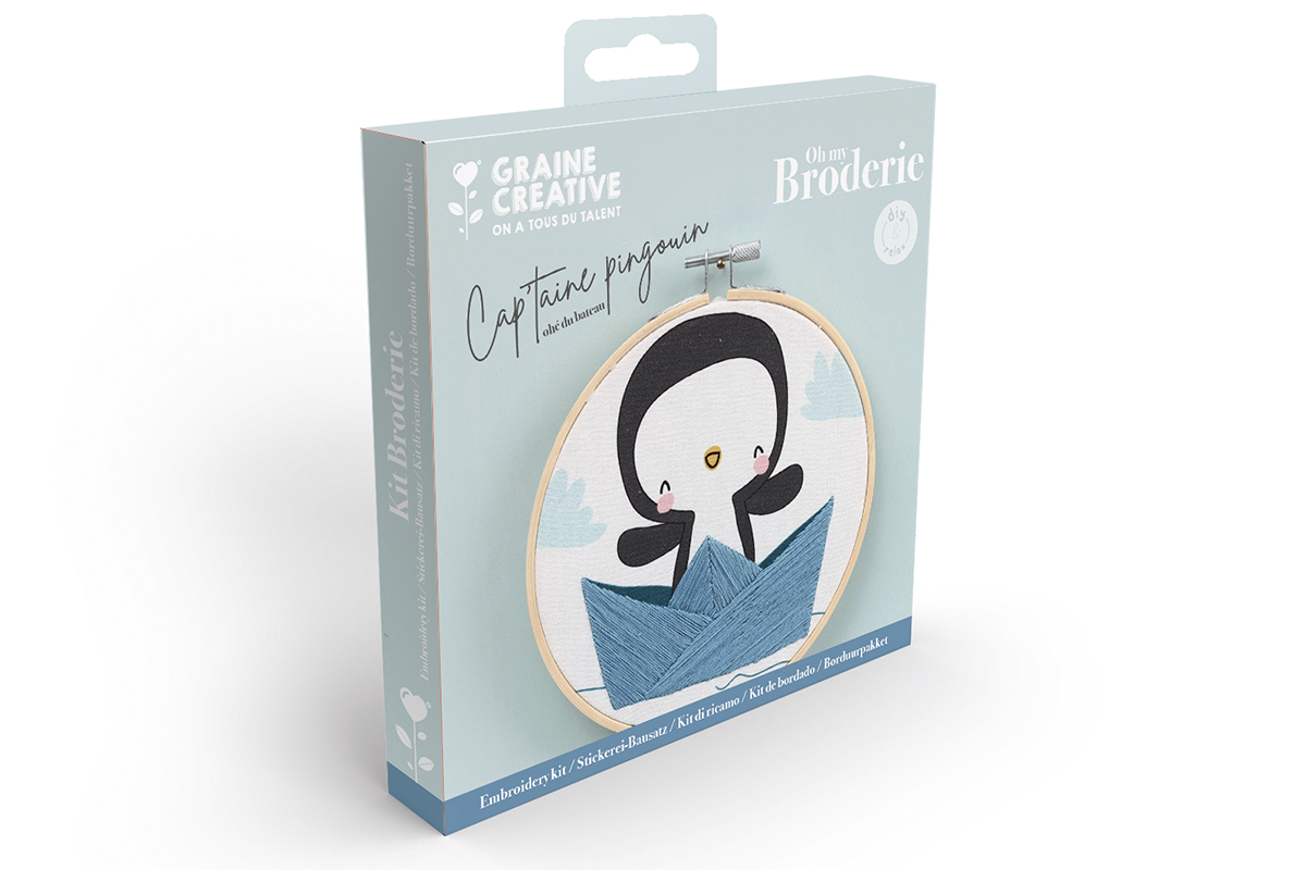 Sada na vyšívání Kapitán tučňák 3