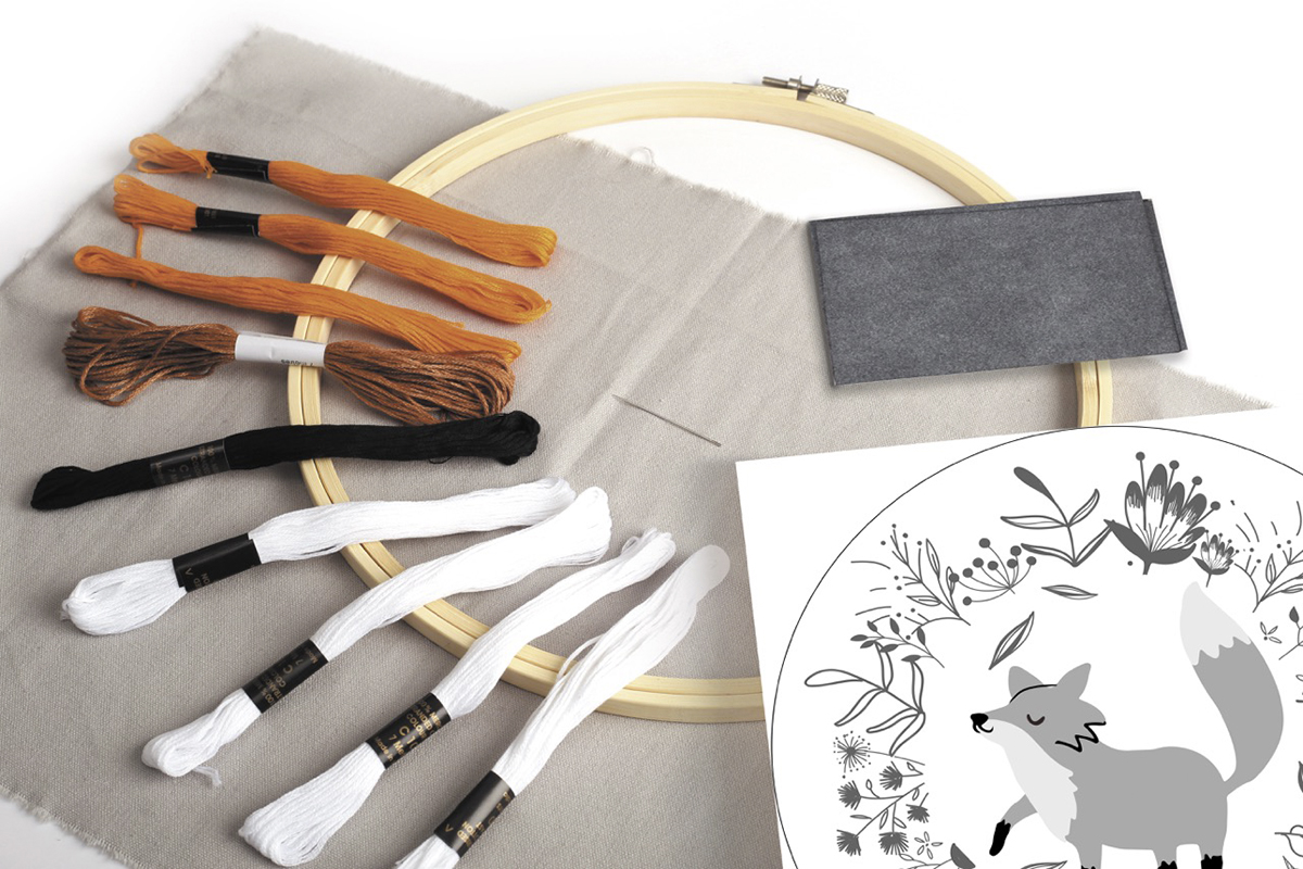 Sada na vyšívání Liška 2