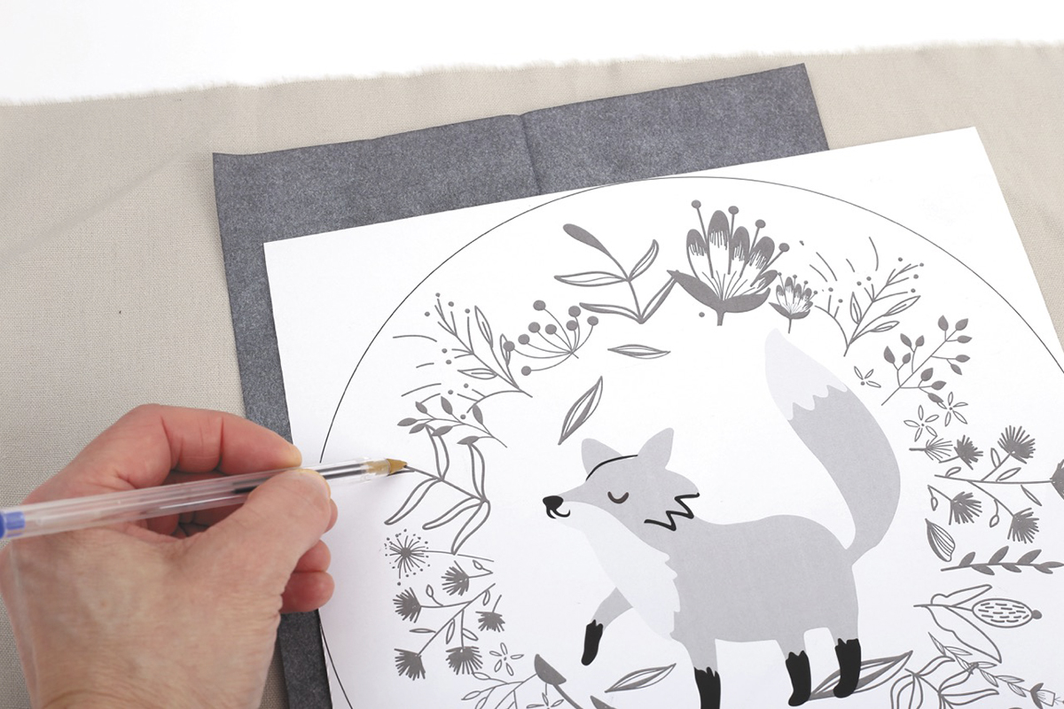 Sada na vyšívání Liška 3