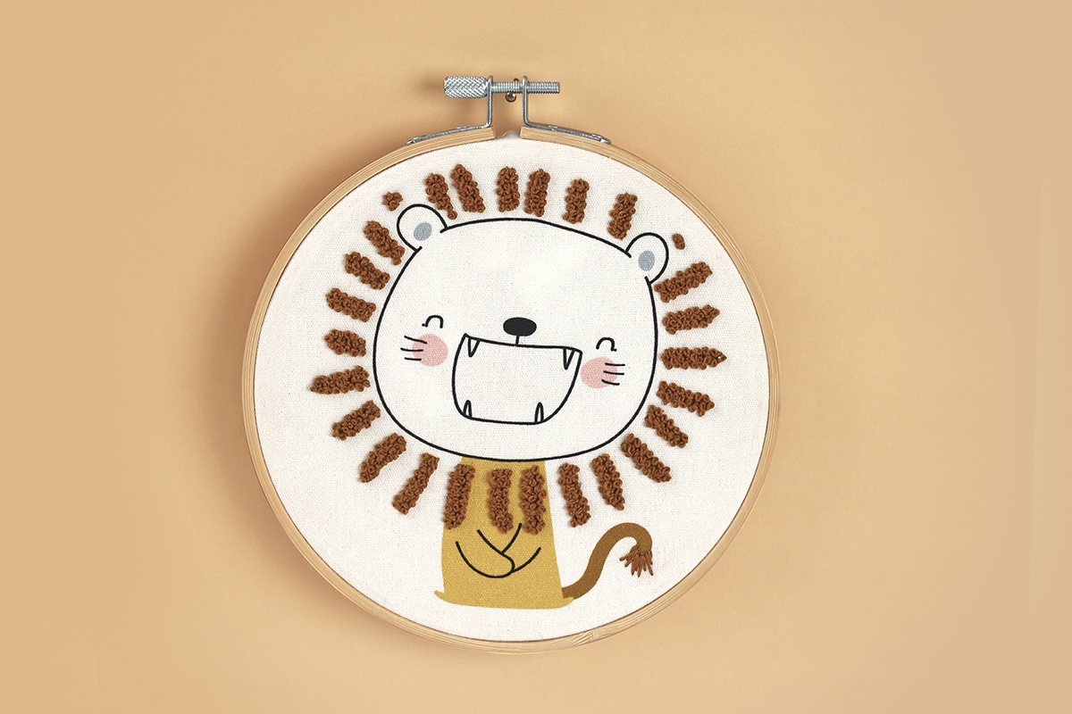 Sada na vyšívání Lvíček