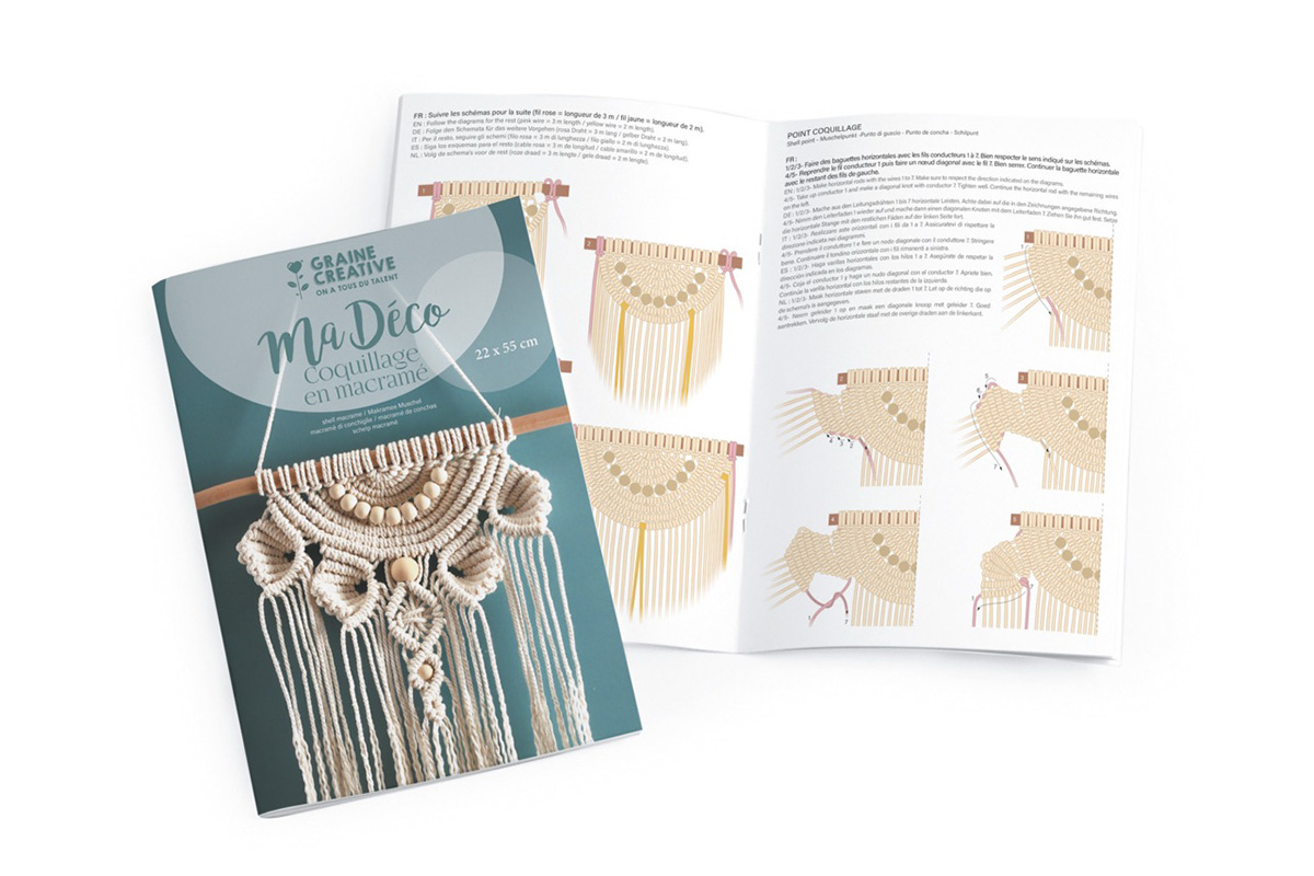 Sada na makramé - mušle 2