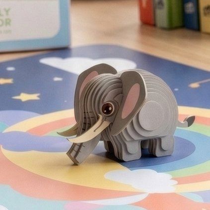 3d samolepici model slon 1