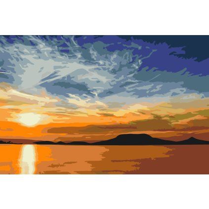 Malování podle čísel - Balaton