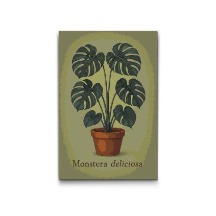 Malovani_podle_cisel_Monstera_deliciosa_M2