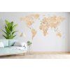 Velké dřevěné puzzle na zeď Mapa světa