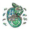 drevene puzzle chameleon 3