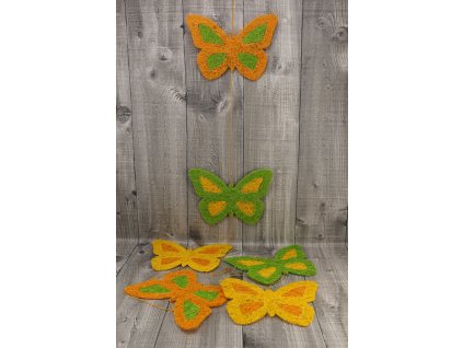Girlanda motýl 17cm oranžová