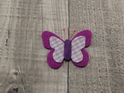 Motýl výsek fialový č3