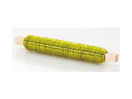 Drátek rovný 0,5mm žlutá 23