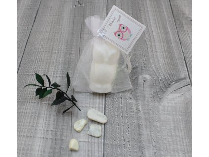 Mini mýdlo sova 3D bílá 30g