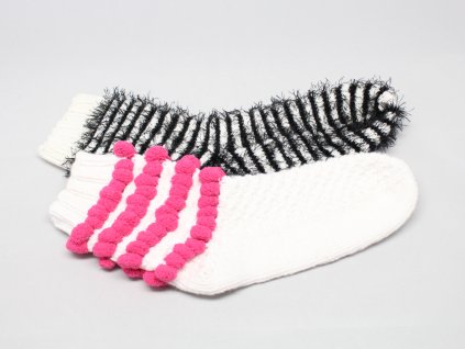 Ponožky pletené s aplikací