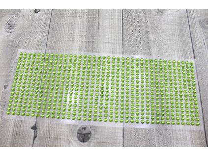 Perličky nalepovací 5mm-zelená