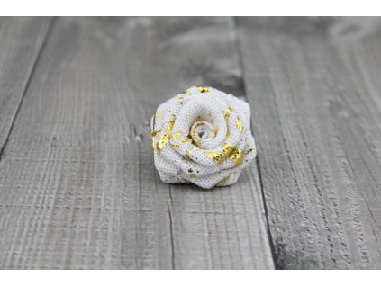 Růžička juta-bílozlatá