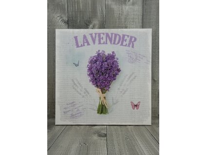 Obraz 28x28 cm levandule svazek