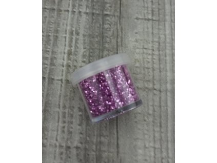 Dekorační glitry hrubé-růžové světlé