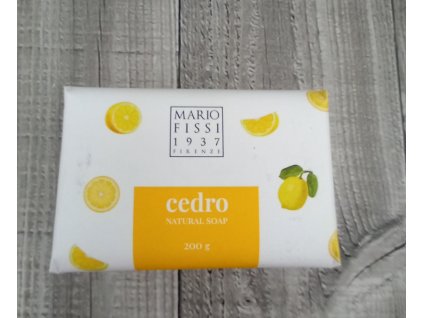 Přírodní mýdlo 200g-citron,cedrové dřevo