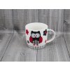 Hrnek porcelán 0,3l v tašce,sova