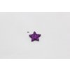 Hvězdička mini glitrová plochá