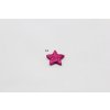 Hvězdička mini glitrová plochá