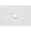 Hvězdička mini glitrová plochá
