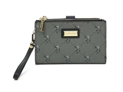 Hampton Pochette Wallet Printed PU Black front