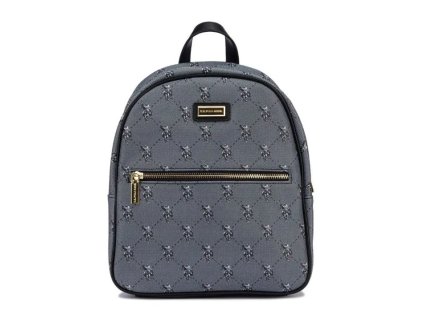 Hampton Backpack Bag Printed PU Black front