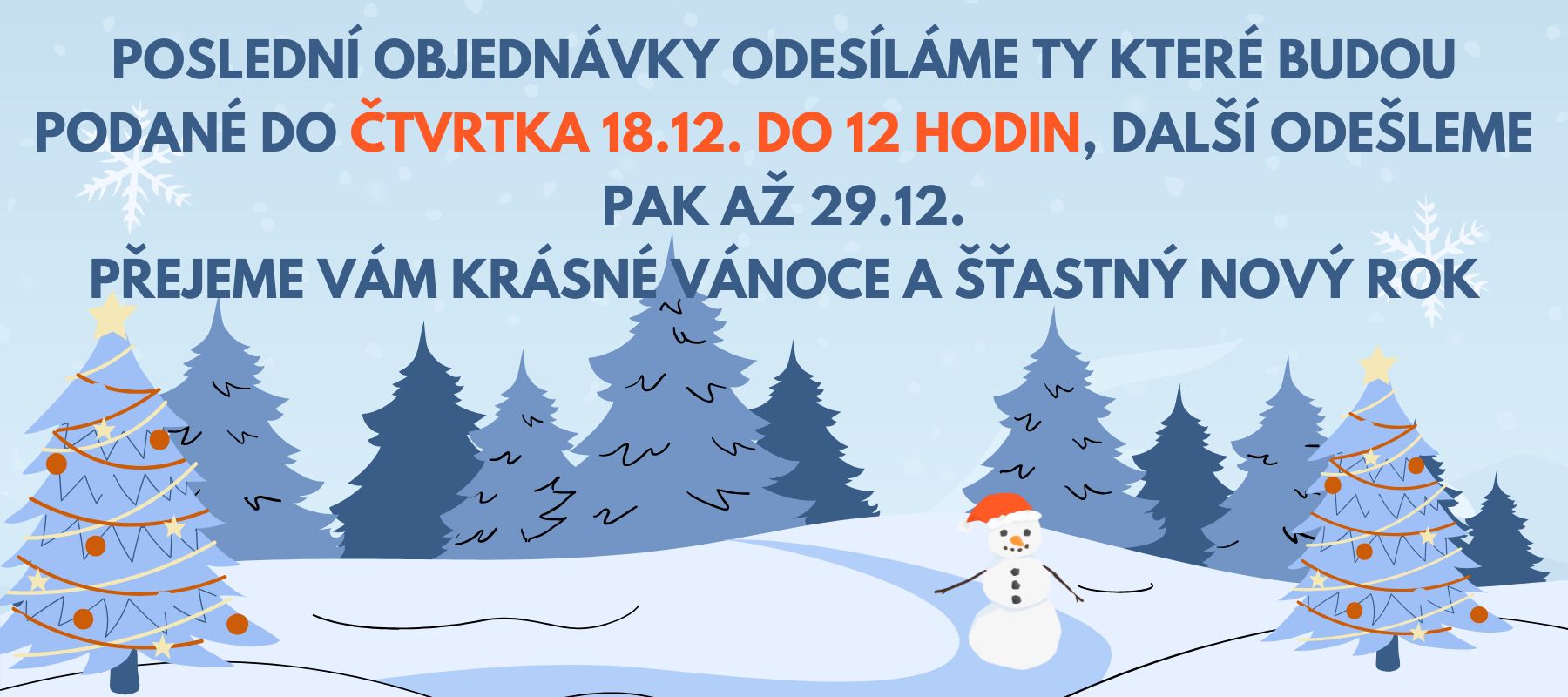 Vánoční provoz 2025