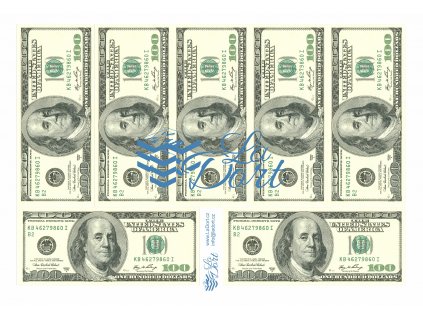 Americké platné bankovky 100,-$ - líc - A4 - 00222