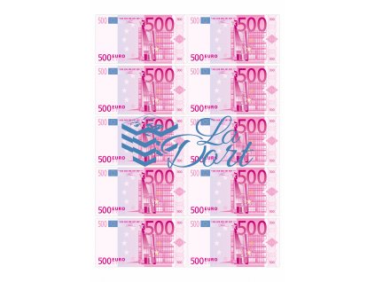 Euro platné bankovky 500€ - líc - A4 - 00225