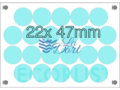 Decor list - kruh 22 ks ⌀4,7 cm