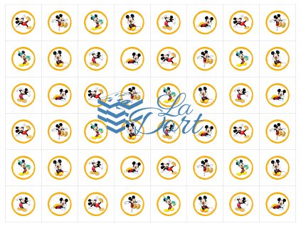 Sugar Stamps - A4 - Mickey Mouse - 48 ks na archu - 00148