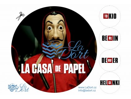 Papírový dům - La casa de papel - Money Heist - A4 - 00152