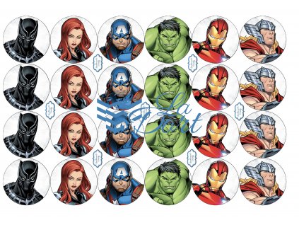 Avengers - Marvel - A4 24ks ⌀4,7 cm - 00165