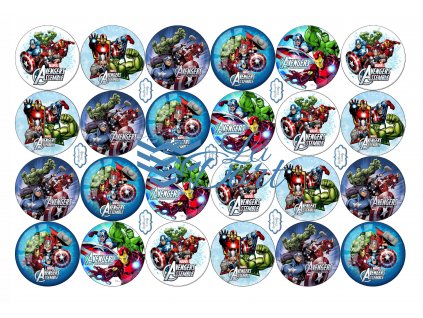 Avengers - Marvel - A4 24ks ⌀4,7 cm - 00166