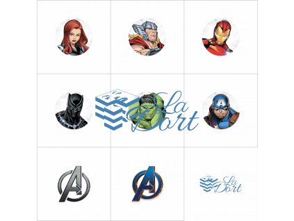 Sugar Stamps - A4 - Marvel Avengers - nejméně 48 ks na archu - 00167