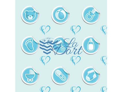 Sugar Stamps - A4 - BabyShower Kluk - až 83 ks na archu - 00206