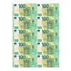 Euro platné bankovky 100€ - líc - A4 - 00223