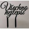 Z0002 Zápich Všechno nejlepší - Černá