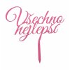Z0002 Zápich Všechno nejlepší - Růžová