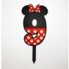 čísla Minnie - dortový zápich - plast