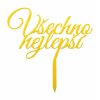 Z0002 Zápich Všechno nejlepší - žlutá