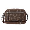 Dámská crossbody kabelka Guess Logo - hnědá