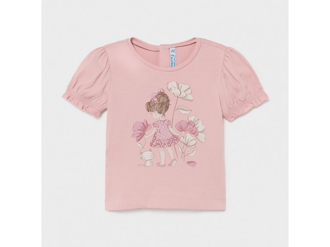 Dívčí triko s krátkým rukávem Mayoral 1077