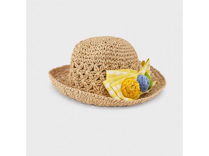 Dívčí letní slaměný klobouk Mayoral 10081