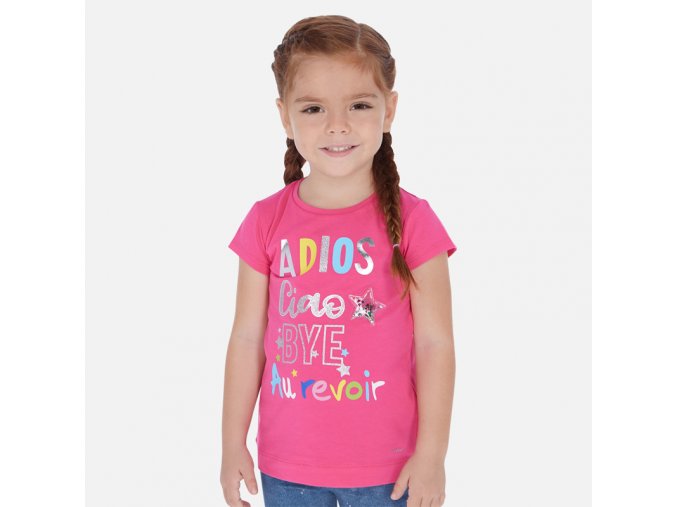 Dívčí triko s krátkým rukávem Mayoral 3018