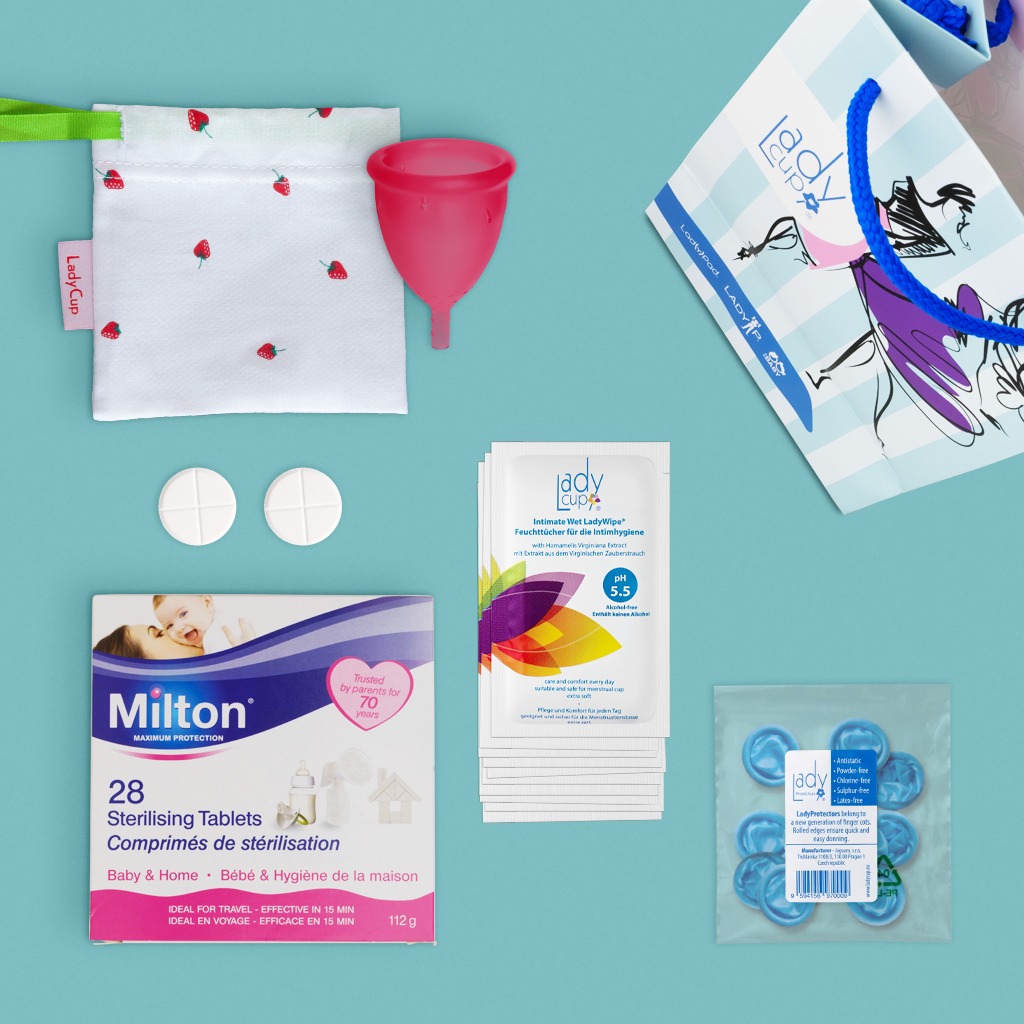 Gift Set With Milton Tablets Ladycup
